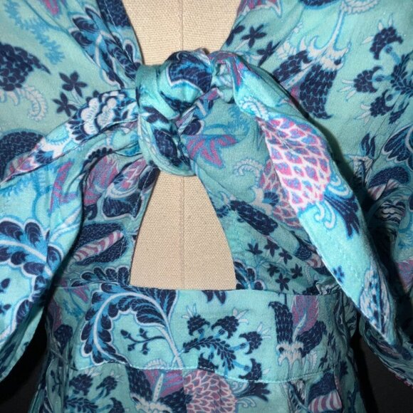 NANETTE LEPORE SWIM Raquel Tie Front Swim Romper New with Tags - Size Medium - Picture 3 of 15